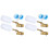 4 Pack Water Float Valve 1/2 Inch, Brass Float  Float with Adjustable Arm, Automatic Fill and Control Water Level 1