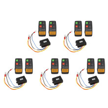 5X 24 V 50 Fuß Auto Drahtlos Konsole Winsch Fernbedienung Auto Manuelle Sender Taste Konsole für Auto Atv Suv Lkw