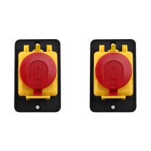 2X CK31 400VAC-Motor Magnetisk Självlåsande Strömbrytare 6-Stifts Start- och Stoppknapp för Metallskärmaskin