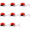 8X AC 220V Industrial LED Flash Strobe Light Accident Warning Lamp Red LTE-5061 de 1