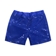 Pantaloni scurți cu paiete pentru fete, talie elastică, 9-10 ani