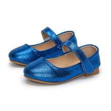 Sandalias azules de verano para niñas de 8 a 9 años con correa ajustable y puntera cerrada.