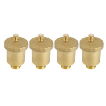 4X Válvula de Ventilación de Aire Automática de Latón, Rosca Macho 1/2 Pulgada para Calentador Agua Solar, Herramientas de Válvula de Alivio de