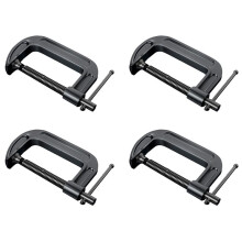 4X Zware G-Klem met Opening, G-Type Verdikte Houtbewerkingsklem, Geschikt voor Houtbewerking en Lassen. 1 Inch