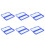 6X Plastic 50-Place Microslide Slide Microscope Box, 1