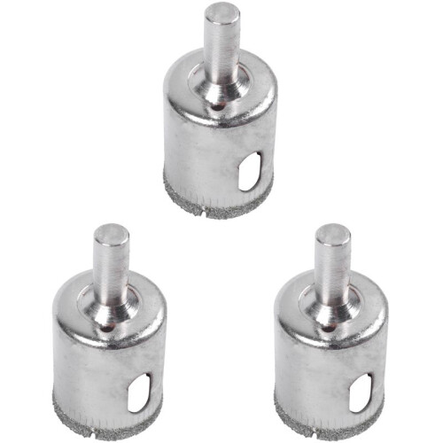 3pcs 25mm Glass Ceramic Tile Hole Saw Drill Bit Cutter