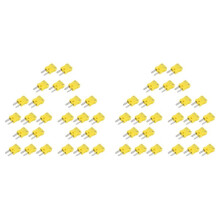 10X -Thermoelement-Anschlussstecker Typ K, Steckeradapter, Hochtemperatur 120 C (248 F), für Thermoelement-Sensorsonden