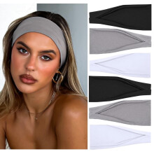 Non-Slip Stretchy Headbands for Women 4 Inch Wide