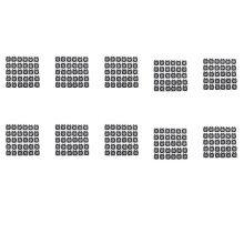 300Pcs Carburetor Parts Chainsaw Carburetor Membrane Pads for Zama Chainsaw Carburetor 2500/3800/4500/5200/5800