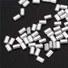 M1.5 Wire Rope Aluminum Ferrule Cable Ties Crimp Wire Rope Chuck Aluminum Jacket 2000 Pieces