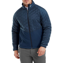 (L, Navy) Footjoy Mens ThermoSeries Insulated Windproof Water Resistant Golf Jacket
