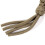 4X Paracord Square Weave Cuchillo Lanyard - Caqui 3