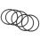 5 PCS 80 mm External Dia 4 mm Thick Filter Rubber O-Ring Seal Black 1