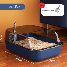 Cat Litter Box Semi-Enclosed Thickened High-Side