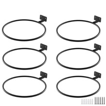 6 Pack Mounted Wall Storage Display Universal Rack Metal Rack Holder for Basketball Football Volleyball Soccer