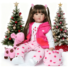 Reborn Baby Doll Cloth Body Vinyl Limbs 24 Inch