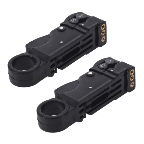 2X Coax Cable Stripper 3-Blade for RG58/59/62/3C/4C Cables