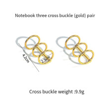 Large Notebook Cover Epoxy Resin Silicone Molds A4,A5,A6,A7 Bookmark Loose Leaf Binder Rings Kit DIY Casting Tool