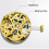2X Gold Skeleton 2004 Movement Ordinary Pendulum Adjustment Radiation Pattern Fully Automatic Watch Movement 7