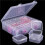 Bead Organizer Box, 5 Large Transparent Box with 150PCS Small Clear Plastic Storage Containers,Portable  Box 5