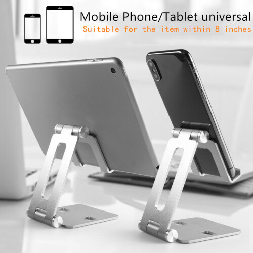 (Pink) Universal Foldable Aluminum Desktop Holder Stand Bracket For iPhone iPad Tablet 1