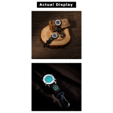 (Black) Multifunctional Quartz Movement Pocket WatchGlass Mirror Wall Watch
