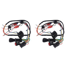 2X Kinder-Elektroauto DIY Modifizierte Kabel und Schalter-Kit, Kinder-Elektroauto 4WD Fahrt auf SpielzeugzubehöR Single