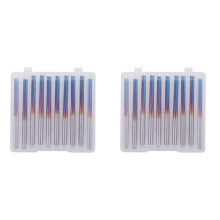 20Pcs 3.175 Shank  Coated Straight End Mill 2 Flute Carbide Milling Cutter for Wood  Plastic CNC Engraving Bit