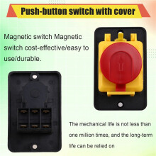 CK31 400VAC Motor Magnetic Self-Locking 6 Pin Metal Cutting Machine Start and Stop Button