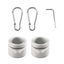 2 Pcs Flag Pole Rings Anti Wrap Flag Pole Clips Swivels 360 Rotating Flagpole Flag Mounting Rings 1 Inch