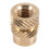 200Pcs M3 Thread Knurled Brass Threaded Heat Set Heat Resistant Insert Embedment Nut for 3D Printer 5