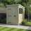 4 x 6 Pent Shed Tanalised (Single Door, With Windows) 1