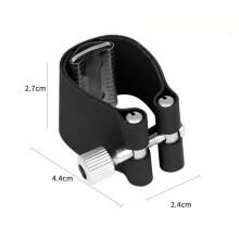 Tenor Saxophone Mouthpiece Clamp Reed Fastener Clip Saxophone Mouthpiece Clamp Reed Fastener Clip for Sax Black