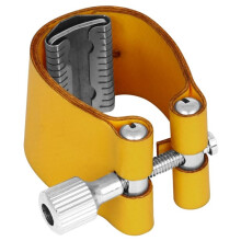 Tenor Saxophone Mouthpiece Clamp Reed Fastener Clip Saxophone Mouthpiece Clamp Reed Fastener Clip for Sax Yellow