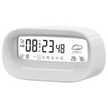 Rechargeable Alarm Clock with Night Light - Cute Cartoon  Digital Calendar Transparent Multifunctional Gift