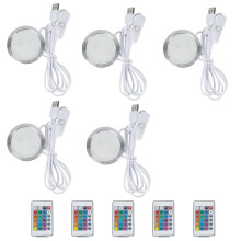 5sets DIY Model for Led Lamp Kit,Led 16 Colors RGB 3D Printer Light DIY Hardware Model Parts Multicolor Led Light Parts