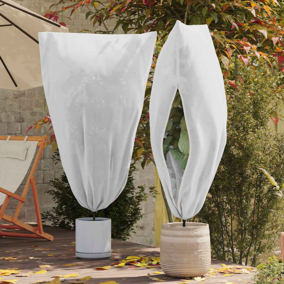 Vidaxl Frost Protection Plant Fleece Covers 5 Pcs White 1.55 X 1 M