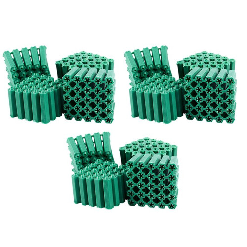 Mounting Screws Green 6 mm Non-Slip Plastic Dowel 300 Pieces