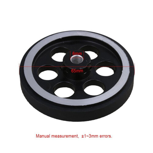 10PCS 200X6mm Industrial Aluminum Rubber Measuring Rotary Encoder Meter Wheel 1