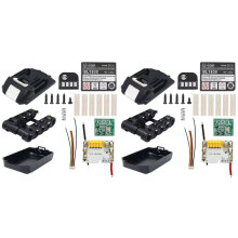 2X BL1820B Lithium Battery Case 5X18650 BSM PCB Balanced Charging Circuit Board LED Label Box for 18V BL1815