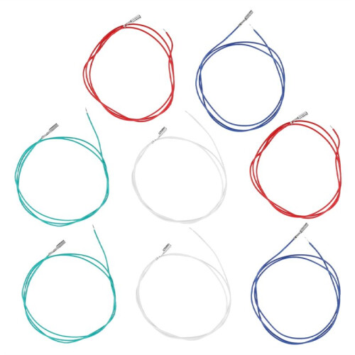 8Pcs Turntable Headshell Wires Color-Coded Phono Cartridge Leads for Seamless Audio Connection and Setup