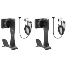 2X Supporto per Caricabatterie EV, Organizer per Cavi, Supporto da Parete, Supporto per Cavo di Ricarica per Auto Elettriche e Dock PlugHolster