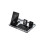 (Silver) 4 in1 Digital Clock Wireless Charger Stand,4 in 1 Foldable Fast Charging Station 1