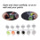 15 Strips 90 Pots Empty Paint Strips Paint Cup Pots, 10Ml/ 0.35Oz  Paint Pot Strips Clear Plastic Storage Containers 2