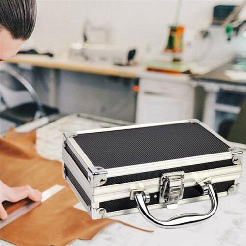 5X Aluminum Alloy Toolbox Accessories Storage Box Practical Aluminum Suitcase Portable Handle Small Toolbox Storage Box 1