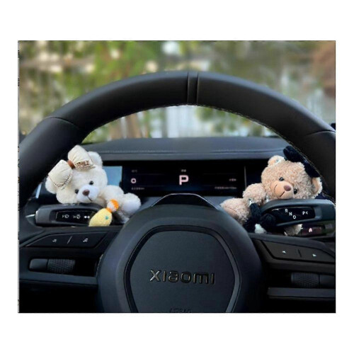 (2pcs, B) Creative Car Decoration Bear, Wiper Shift Handle Decorative Doll, Personality