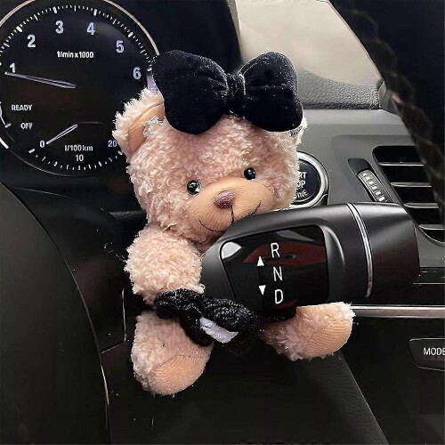 (1pc, Small flower) Creative Car Decoration Bear, Wiper Shift Handle Decorative Doll, Personality
