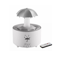 (EU Header, White) Umbrella Humidifier, Umbrella Diffuser with Rain Effect