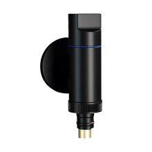(Black) Brass Washing Machine Faucet Adapter Connector Valve Single Cold G1/2 G3/4 Tap