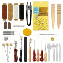 Näh- und Stickwerkzeugset für Lederarbeiten, Heimwerkerreparaturen und Professionelle Projekte